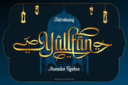 Yulltan Ramadan Typeface, a Sans Serif Font by alit design (Thumbnail 1 of 19)