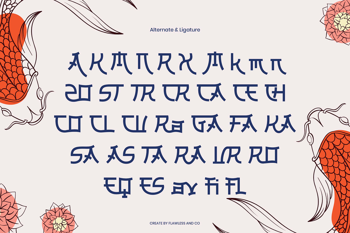 Chimero - Japanese Style Font, a Font by Flawless And Co (Photo 10 of 10)