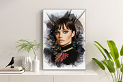 Abstract Portrait Watercolor Art, an Action Add-On by Photoshop Action (Thumbnail 3 of 21)