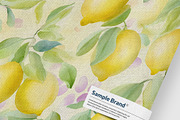 Watercolor Lemons SEAMLESS PATTERN, a Pattern Graphic by AYAKA Studio Co. (Thumbnail 8 of 9)