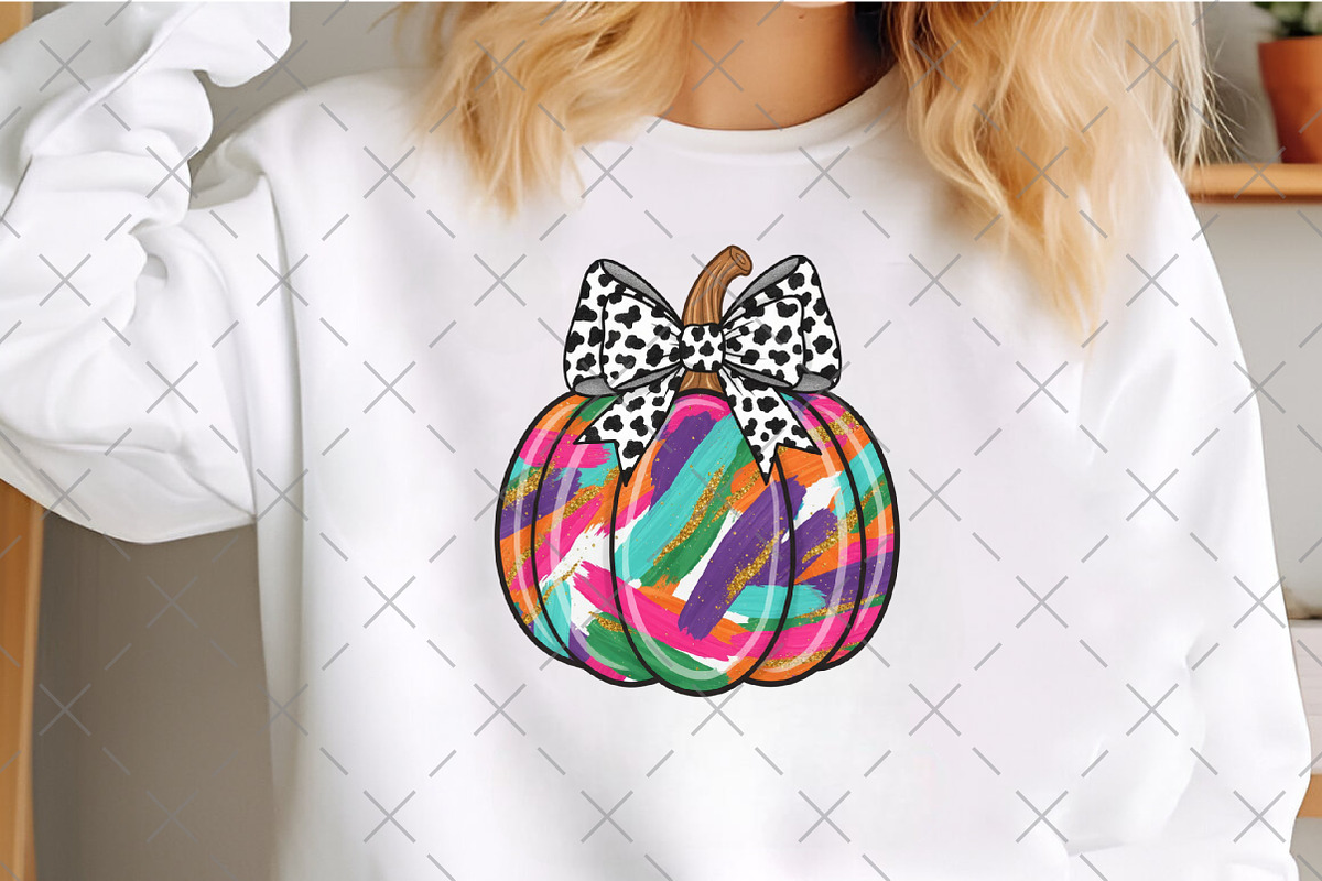 Pastel Brushstroke Pumpkin PNG, an Illustration by Craft Nest (Photo 4 of 6)