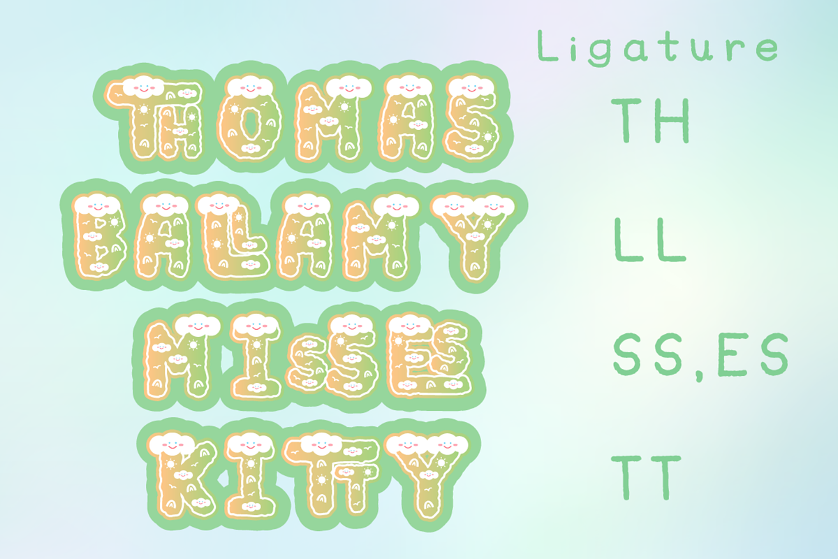 Rainbow Spring - SVG Color Cute Font, a Symbol Font by Kanink Studio (Photo 6 of 7)