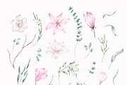 Elegant magnolias and eucalyptus, an Illustration by astelenadesign (Thumbnail 15 of 16)