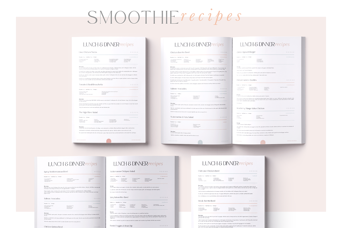 The Clean Eating Planner | Canva PDF, a Magazine Template by Marigold Studios (Photo 5 of 9)