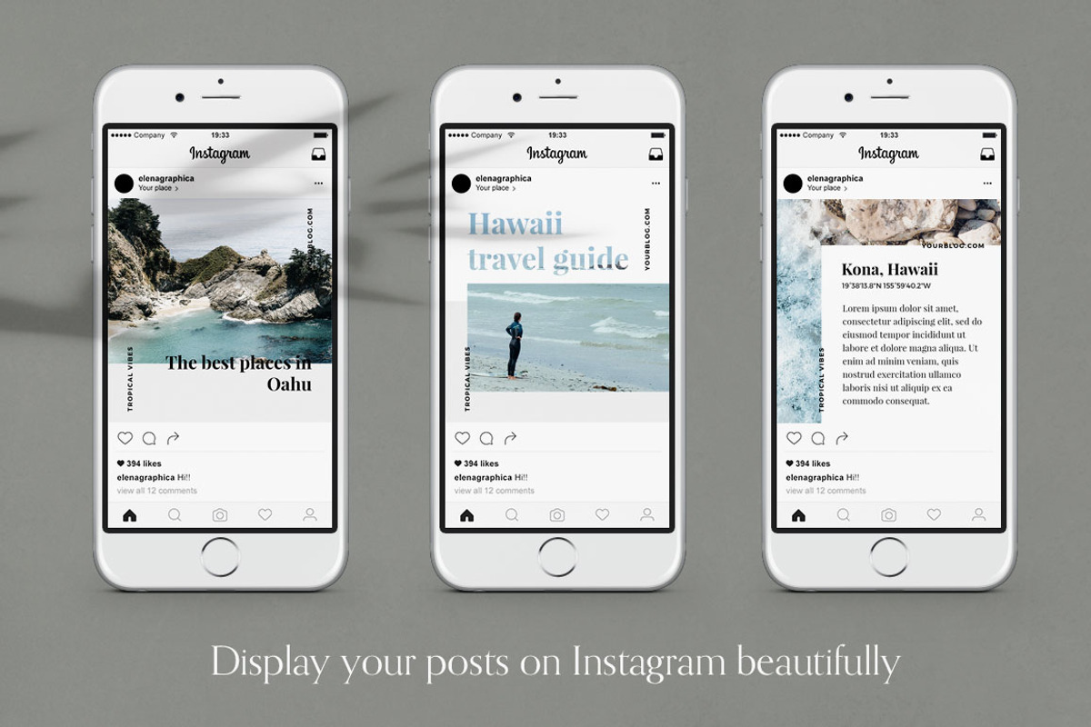 Kona Social Media Pack, a Social Media Template by Eternel Design Studio (Photo 4 of 5)