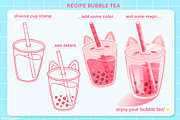 Cute Procreate Bundle, Kawaii Stamps, a Brush Add-On by InkPrintsTattoo (Thumbnail 9 of 11)