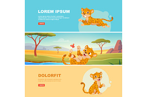 Jaguar. cartoon wild animal cat in, an Animal Illustration by Onyx