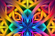 Geometric Rainbow Patterns, a Pattern Graphic by Printable Treasure (Thumbnail 3 of 5)