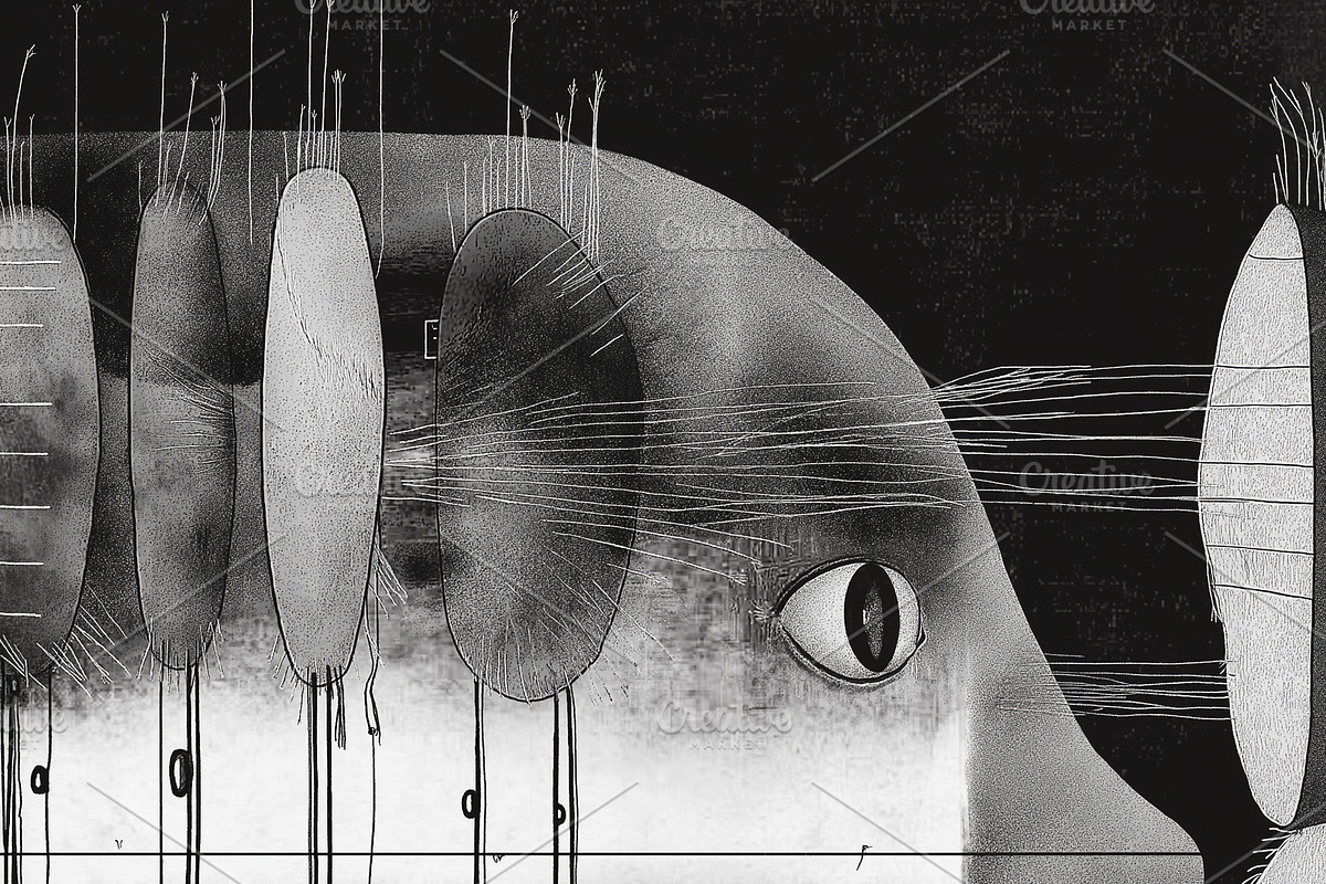 A scientific electric experiment, a Person Illustration by Sybillla