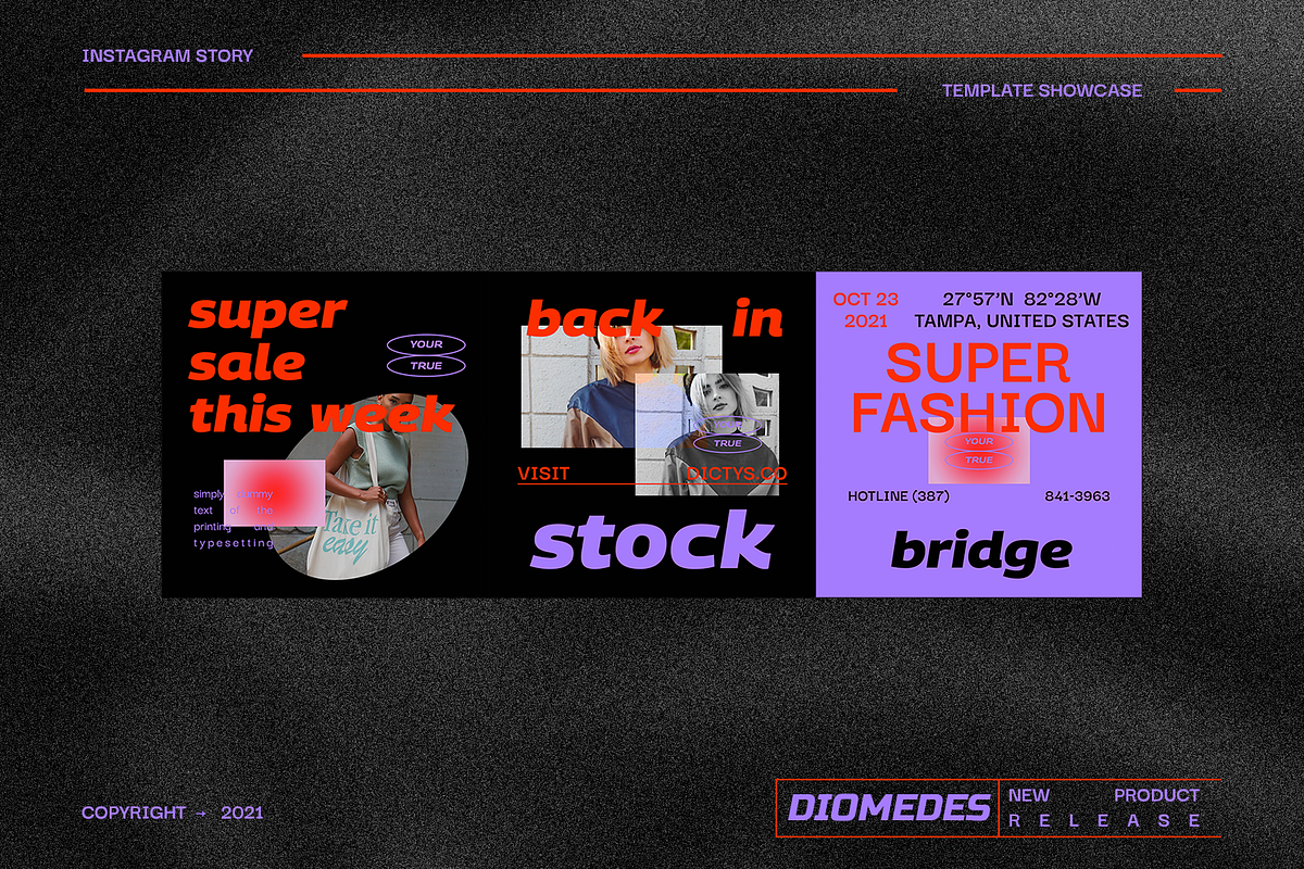 Diomedes Instagram Template, a Social Media Template by Creatchees.std (Photo 5 of 5)