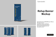 High Quality Roll Up Banner Mockup, an Advertising Mockup by lamorastudio (Thumbnail 1 of 11)