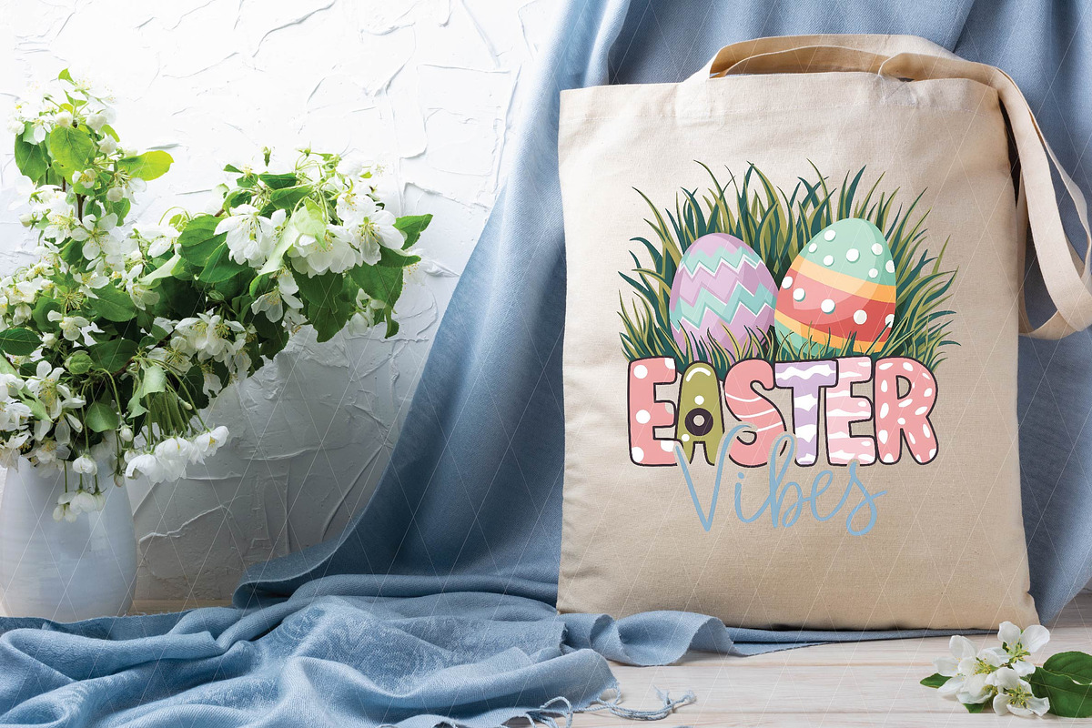 Happy Easter Day Easter Vibes Png, an Illustration by DreamPrint404 (Photo 7 of 7)