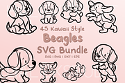 Beagle SVG Illustrations, an Animal Illustration by HalieKStudio (Thumbnail 1 of 9)