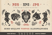Black panthers tattoo, a Background Graphic by intueri (Thumbnail 7 of 12)