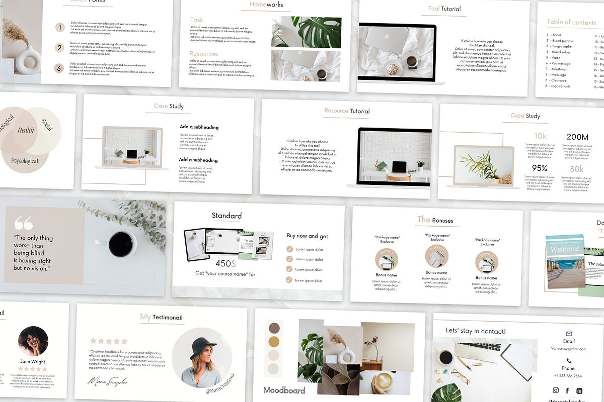 Webinar , Slide Deck Canva Pack, a Presentation Template by PittaFinePrint