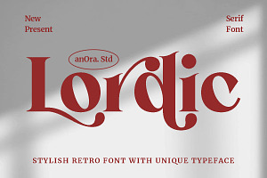 Lordic Stylistic Retro Serif Font