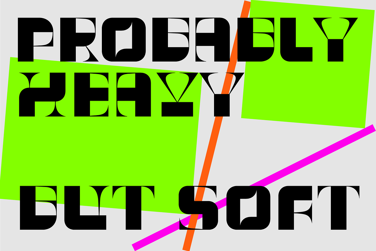 GUSSET Display modular font, a Font by Viktor Pesotsky | Fonts (Photo 11 of 16)