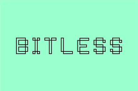 Bitless Techno Square Font, a Font by Krafti Lab