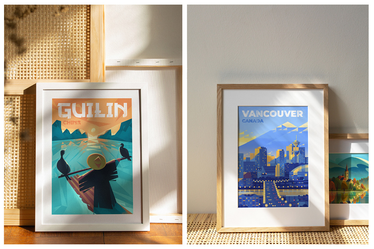 Travel posters. Part 7., an Illustration by Red Monkey (Photo 12 of 14)