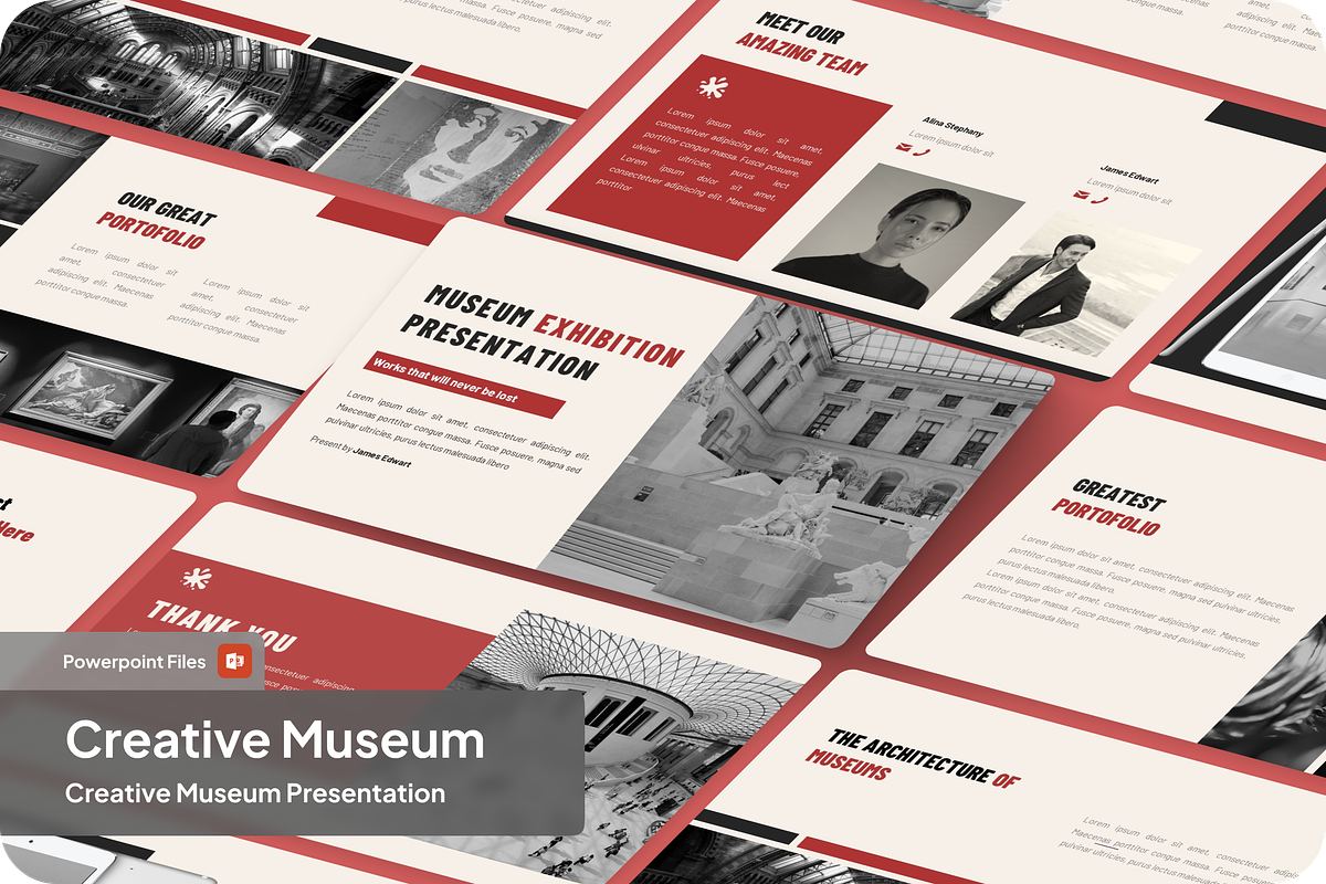 Museum Presentation, a Presentation Template by SquidPixey (Photo 1 of 6)