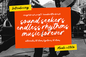 Sound Seekers Rough Brush Script