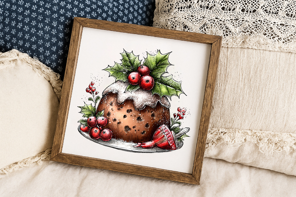Whimsical Holiday Baking Clipart Bun, an Illustration by Libby Wishes (Photo 2 of 7)