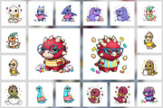 84 Cute Easter Dino Transparent PNG, an Object Graphic by XPERTDESIGNER (Thumbnail 2 of 5)