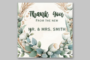 Greenery Watercolor PNG Eucalyptus, a Decorative Illustration by LeCoqDesign (Thumbnail 5 of 5)