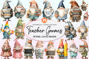 Cute Teacher Gnomes Sublimation, a Graphic by CitraGraphics