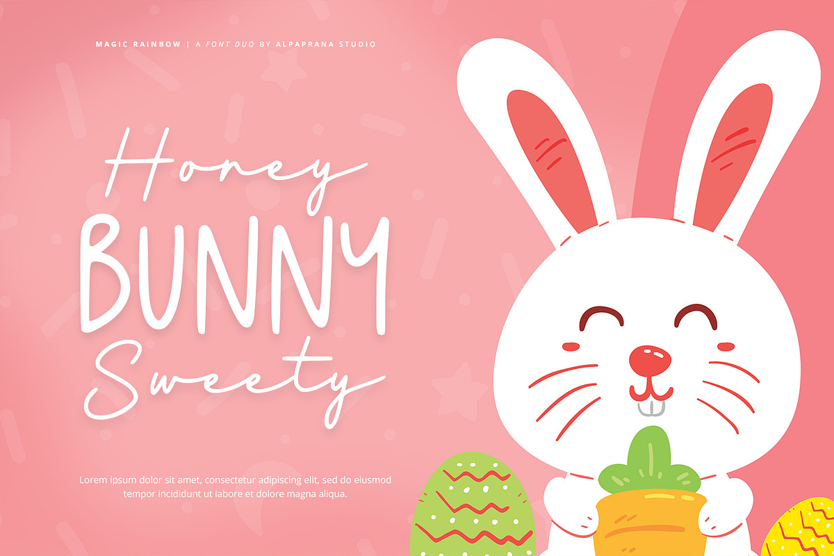 Magic Rainbow - Font Duo, a Script Font by Alpaprana (Photo 3 of 10)
