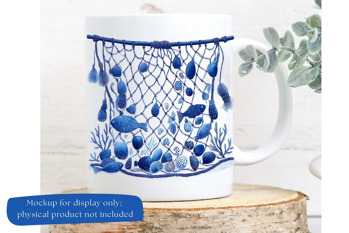 Sea Toile Clipart and Patterns, a Decorative Illustration by Nicole Branger Art (Photo 19 of 28)