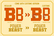 Power Beast Display Font, a Slab Serif Font by Letterhend Studio (Thumbnail 3 of 11)