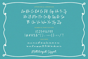 Turquoise Kimono Font