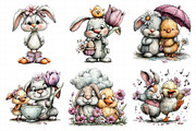 Easter Bunny Chick Clipart, an Illustration by Daily.Designs (Thumbnail 5 of 8)