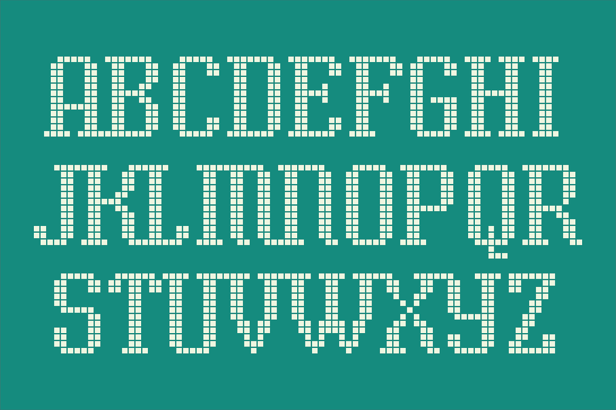 Display Squares Two Font, a Font by GG Design (Photo 3 of 10)