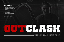 Outclash Modern Slab Serif Font