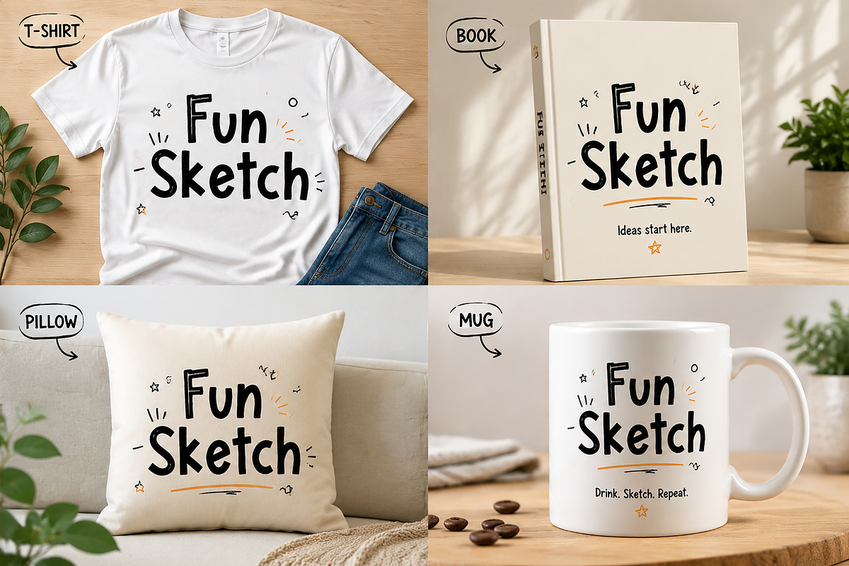 Fun Sketch, a Slab Serif Font by Wow Magic (Photo 2 of 4)