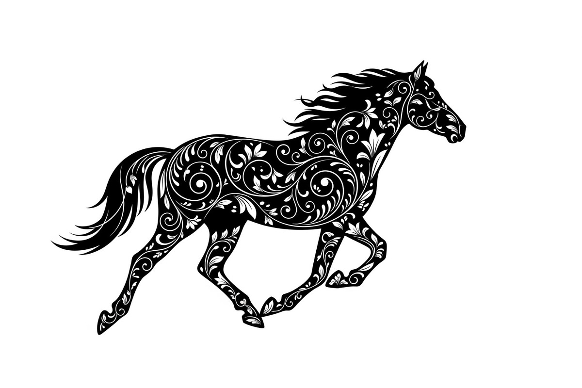 Running Horse Silhouette SVG Bundle, an Illustration by Creativeshirt (Photo 22 of 31)