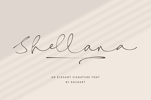 Shellana || Elegant Signature Font