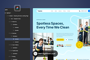 Cleano - Cleaning Services Landing, a Landing Page Template by SLAB! Design (Thumbnail 2 of 4)
