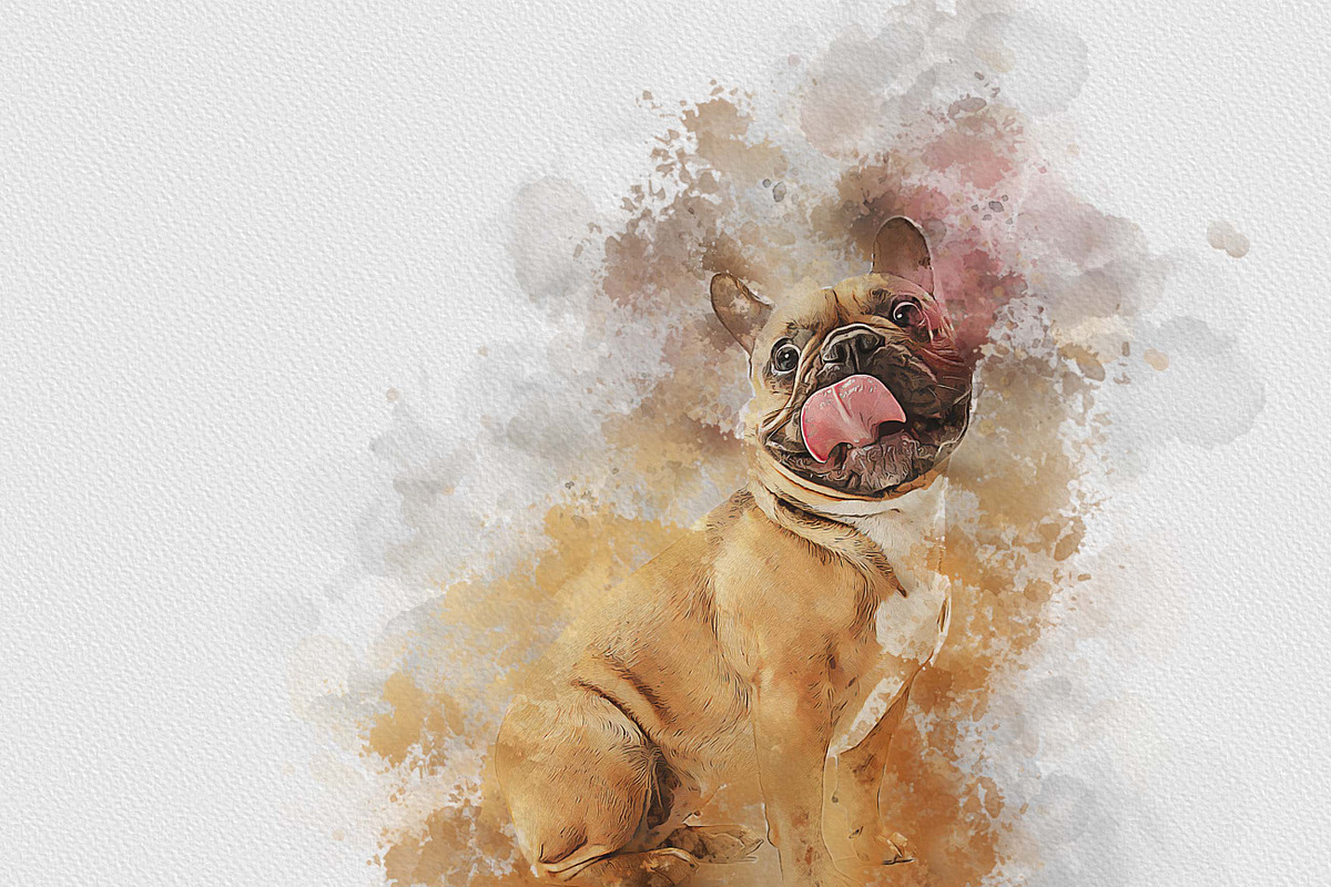 Dog Watercolor Painting, an Action Add-On by MRI STUDIO (Photo 14 of 18)