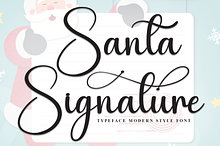 Santa Signature | Script Font