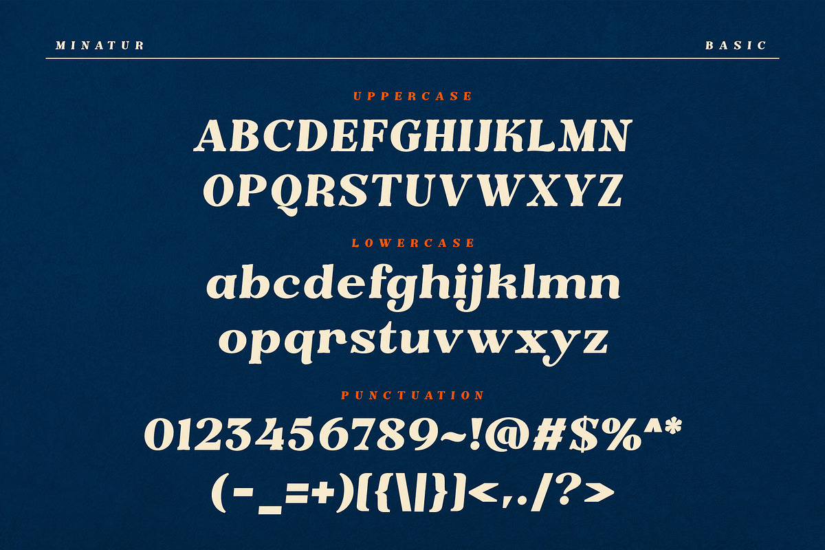 The Minatur Typeface, a Serif Font by alit design (Photo 6 of 17)