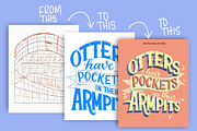 Procreate Lettering Template Grids, a Brush Add-On by The Pigeon Letters (Thumbnail 3 of 10)