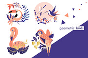 Geometric animals and birds, an Animal Illustration by TashaDraw (Thumbnail 2 of 10)