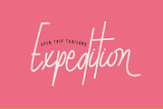 Autica Monthgel Monoline Script Sans, a Script Font by Maulana Creative (Thumbnail 2 of 7)