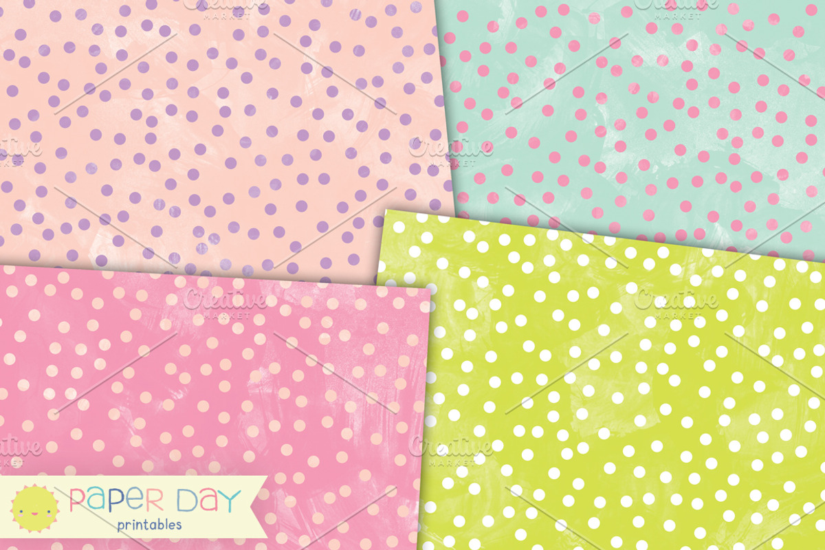 Pastel Watercolor Paper Pack, a Texture Graphic by Paper Day Printables (Photo 4 of 4)
