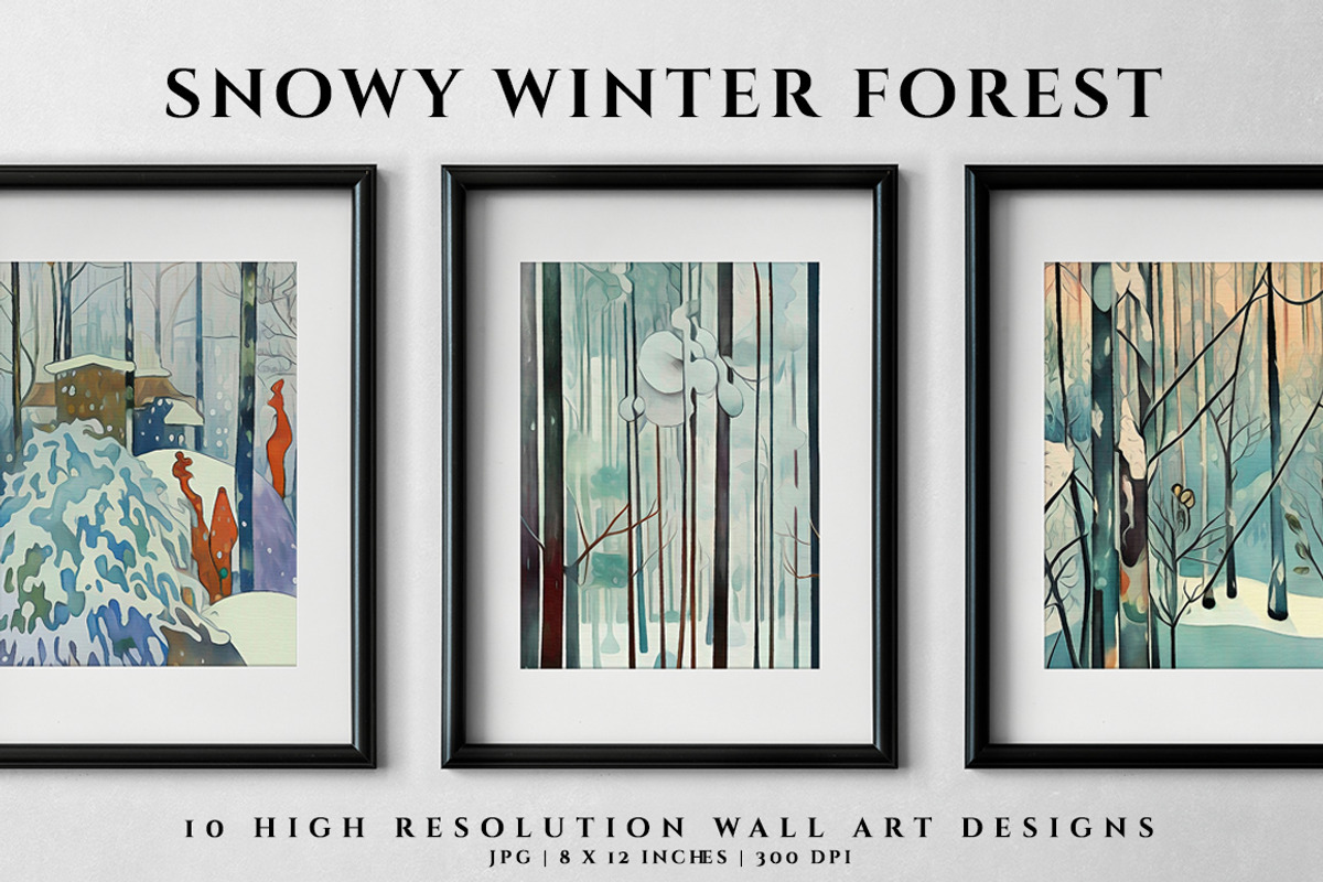 Snowy Winter Forest, an Illustration by Digital Art Creations (Photo 4 of 4)