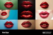 Red lips. Collection, a Beauty & Fashion Photo by Handmadefont (Thumbnail 6 of 12)