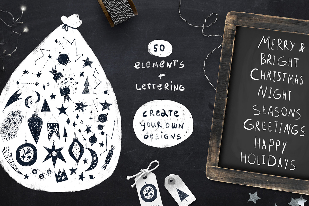 Starry Christmas Night | COLLECTION, an Object Graphic by Daria Miazhevich (Photo 2 of 10)